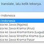 Google Translate Bahasa Jawa Ke Bahasa Indonesia